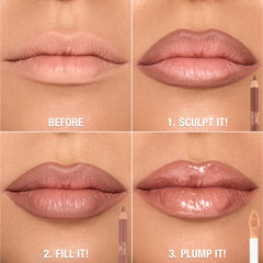 SUPER NUDES SCULPT, FILL & PLUMP LIP KIT