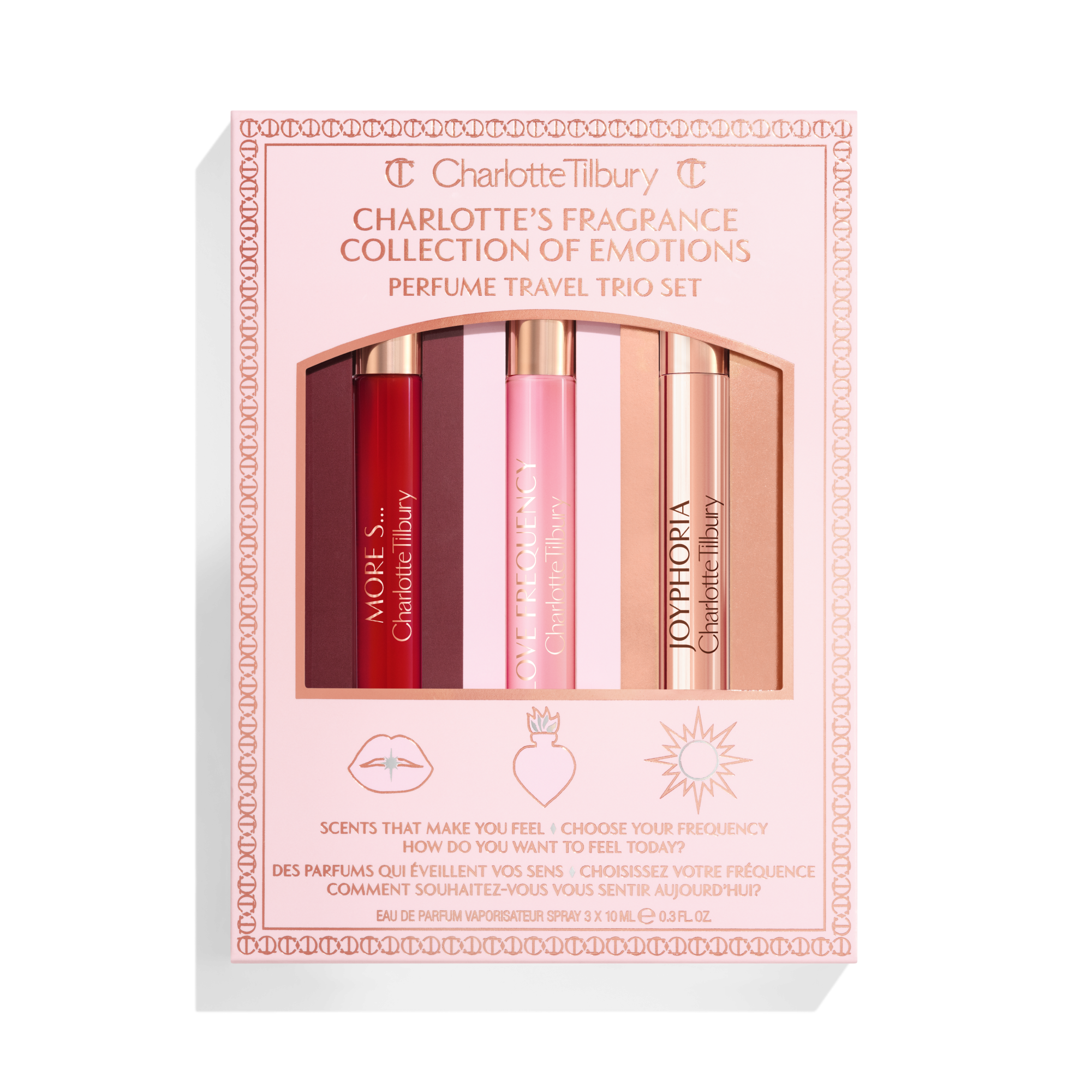 FRAGRANCE COLLECTION OF EMOTIONS PERFUME TRAVEL TRIO SET