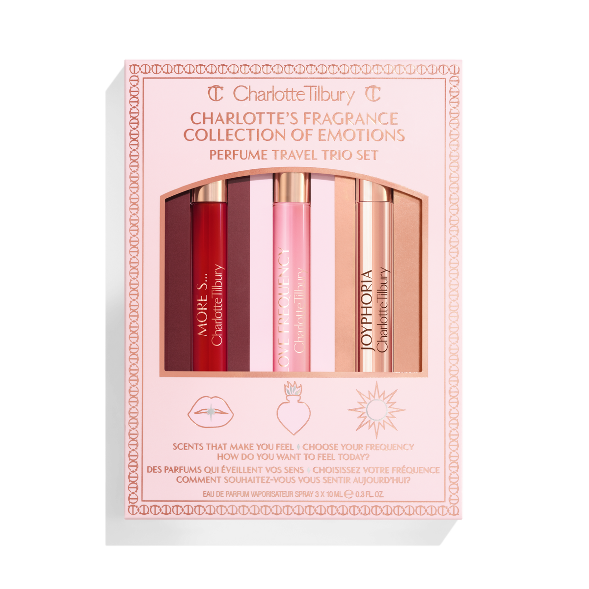 FRAGRANCE COLLECTION OF EMOTIONS PERFUME TRAVEL TRIO SET