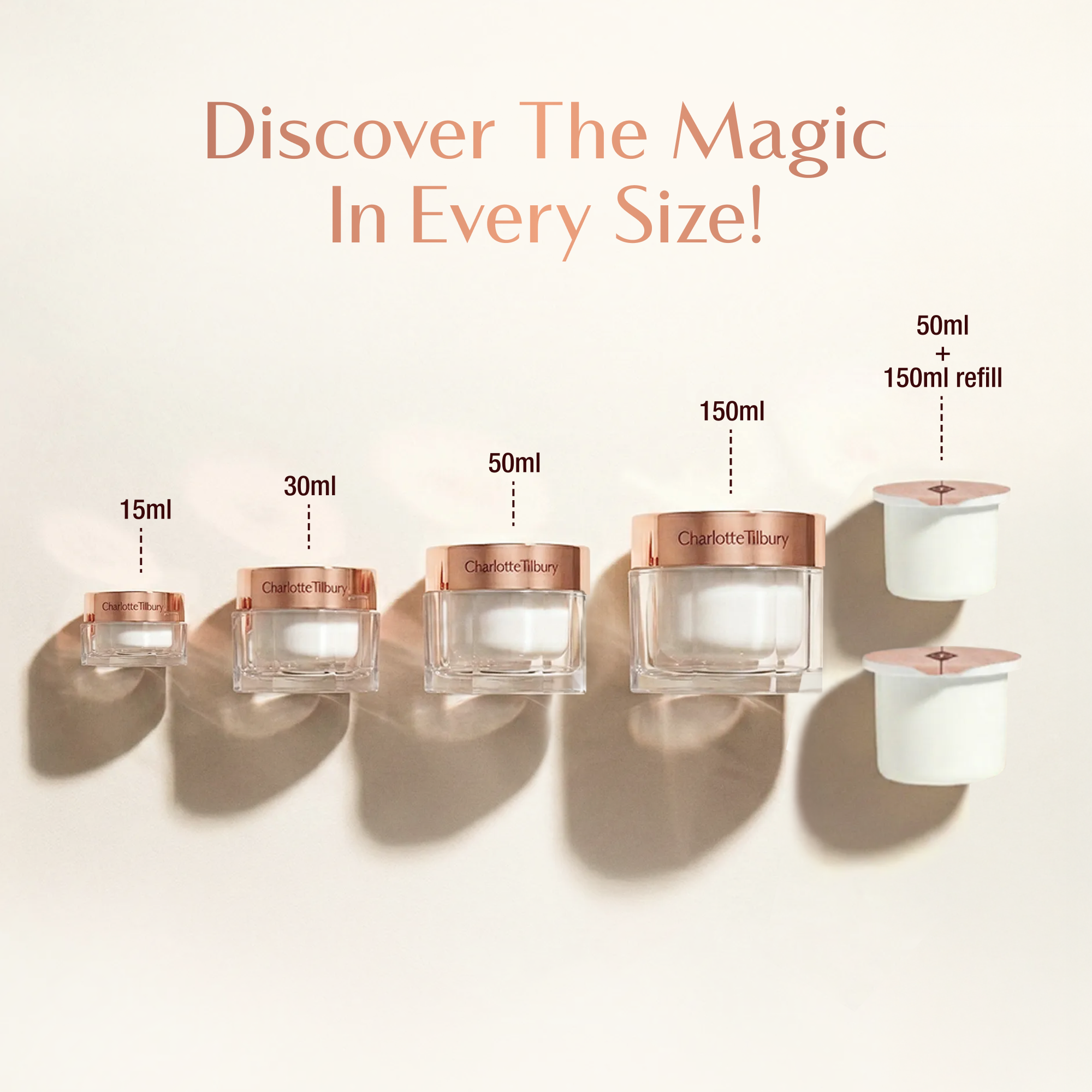 CHARLOTTE'S MAGIC CREAM FULL-SIZE + TRAVEL- SIZE DUO